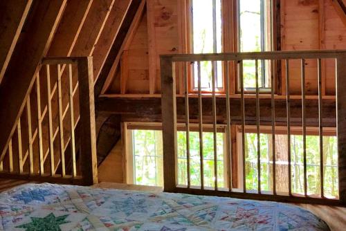 Island Glamping in a Secluded A-Frame Cabin on a Lake in Monmouth, Maine Island Glamping in a Secluded A-Frame Cabin on a Lake in Monmouth, Maine