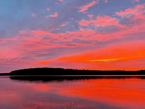 Island Glamping in a Secluded A-Frame Cabin on a Lake in Monmouth, Maine Island Glamping in a Secluded A-Frame Cabin on a Lake in Monmouth, Maine