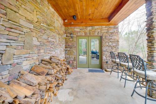 Game Room & Fire Pit: Riverfront Home in Ellijay! in East Ellijay (GA)