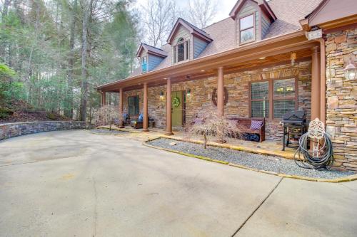 Game Room & Fire Pit: Riverfront Home in Ellijay! in East Ellijay (GA)