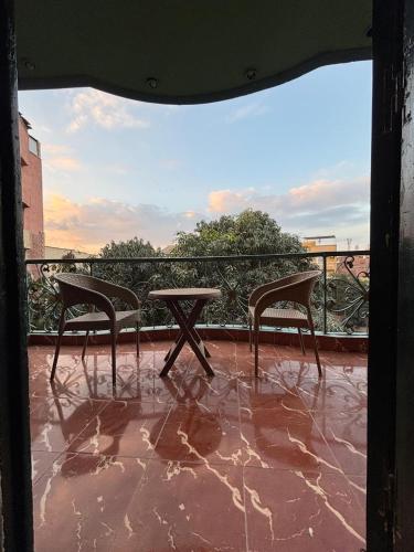 Scarab pyramids view