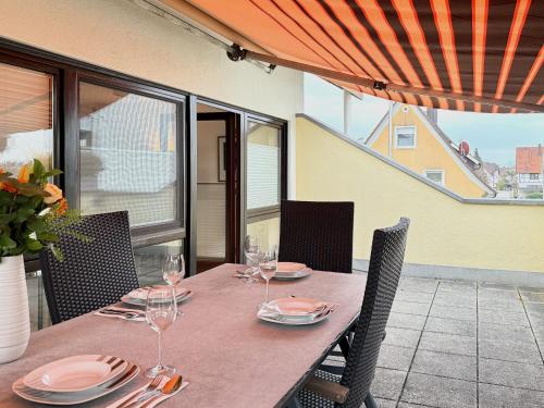 Balcony/terrace, Ferienwohnung Morgensonne - modern und freundlich in zentraler Lage in Langenargen