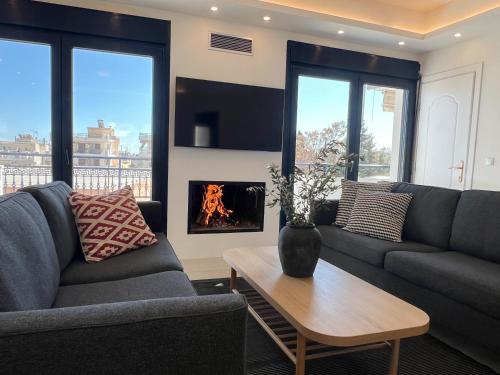 Hotellihuone, Maisonette with Stunning Terrace & Private Garage - By Solstad in Kavala