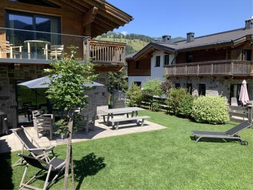 tuin, Chalet Schneelöwe L (Chalet Schneelowe L) in Hirnreit