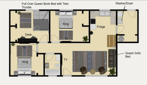3Bd, King, Brkfst, Large TVs, WD, Sleeps 11, BBQ, Page (fotografie 7)