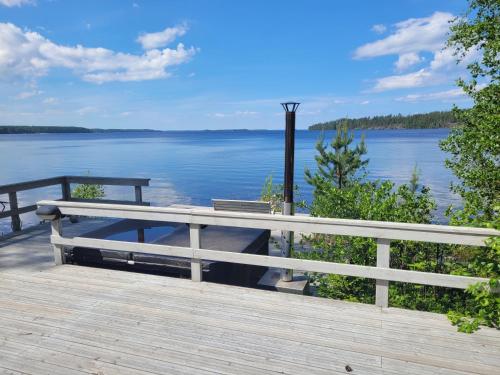 Blue villa with private beach