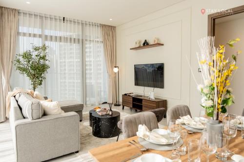 Brand New 1BR Sanctuary I Stay in Style l Lifestyle & Wellness I Canal & Burj Khalifa Views, Dubaï (photo 8)