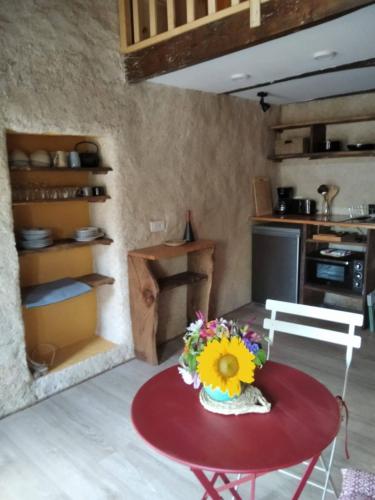 virtuve, Le Nid, petit gîte de campagne (Le Nid, petit gite de campagne) in Vernoux-en-Vivarais