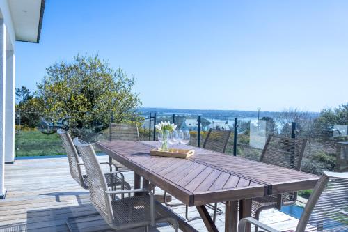 Balcony/terrace, Ti Nevez - au calme - vue mer in Roscanvel