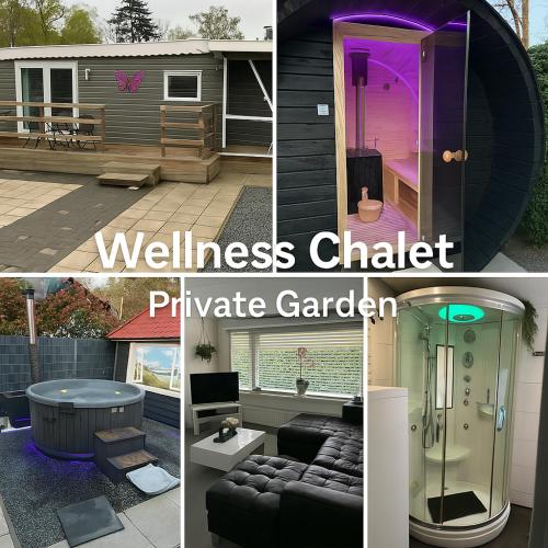 Wellness chalet Putten Hottub & Sauna in het bos, Putten