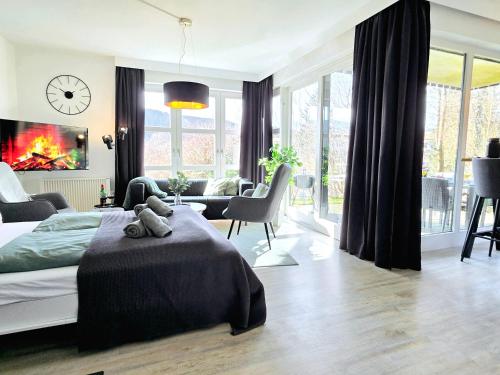 Fuchsbau mit Kamin & Terrasse & Garten in เกรอเนบัค