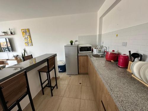 Eten en drinken, DPTO de 2 Dorm y Terraza Vista al Mar in Pimentel