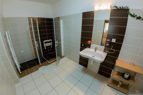 ห้องน้ำ, Pension Solnička (Pension Solnicka) in เชสเก บุดเยยอวีตเซ