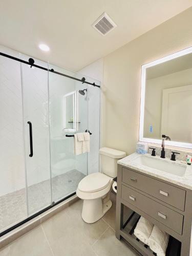 Zuhanyzó, The Depot Hotel in Taylor (TX)