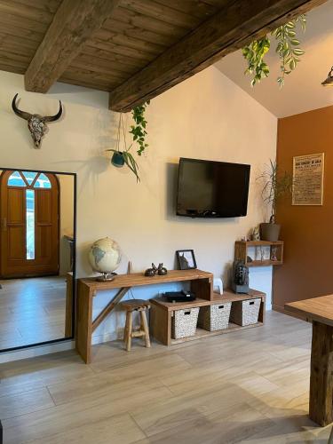 Koplietošanas atpūtas telpa ar TV, Cocon au cœur des Vosges in Ban-sur-Meurthe-Clefcy