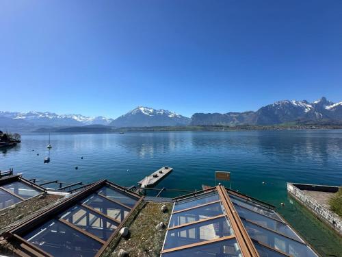 景观, Room's at HAUS am SEE direkt am Thunersee gelegen mit SELF CHECK IN & digitaler Rezeption in 图恩