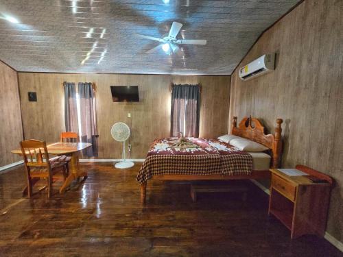 Hibiscus Cabin with AC at Freshwater Creek Cabanas in Hopkinsa