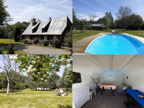 Paradis Normand cottage Piscine privée & chauffée gîte à louer Capelle-les-Grands