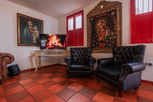 Shared lounge/TV area, Hotel Balcon del Cielo in Oriente