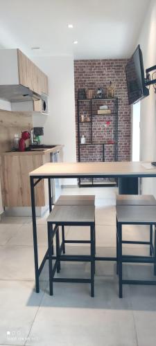 廚房, Les Suites du Relais in 聖馬丁的布魯