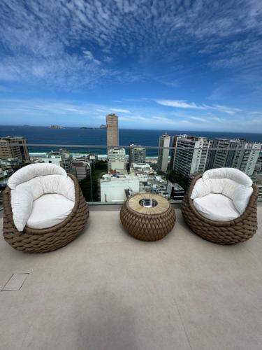 Leblon - Flat 16 andar Vista do Mar, Piscina, Sauna, Academia e Garagem - True Rio in Leblon