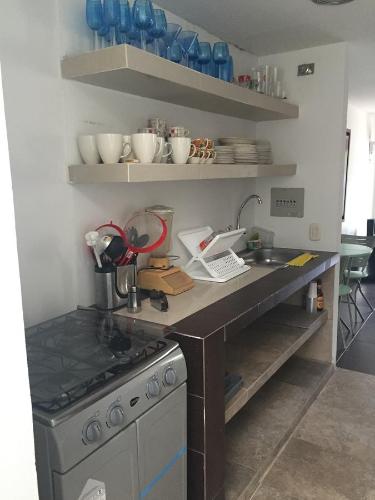 Kitchen, Conjunto Buganviles - in Girardot