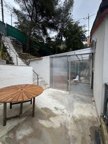 Balcony/terrace, Appartement Jardin 10mn centre in Le Ray