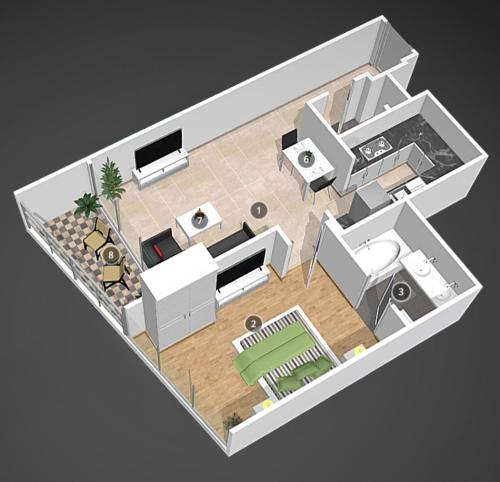Fabulous 1BR apartment in Address Beach Resort, Дубай (фото 2)
