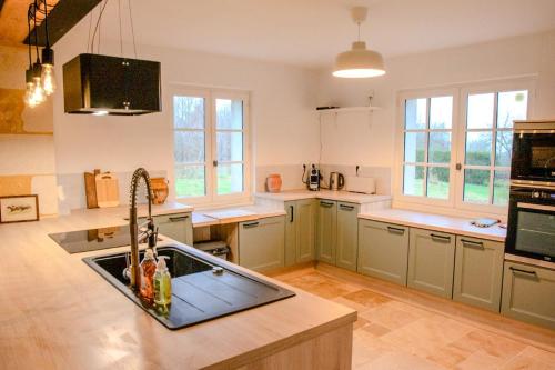 Iekārtas, Maison de campagne chaleureuse dans le Perche in Le Theil-sur-Huisne
