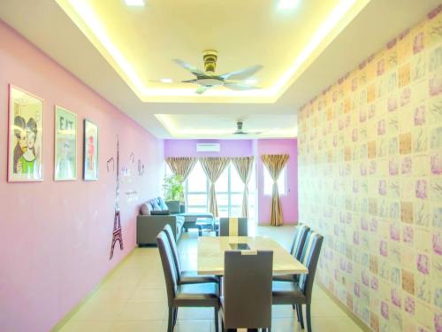 7楼紫钞屋 Comfy Purple House with Beautiful Seaview and Paddy Field View