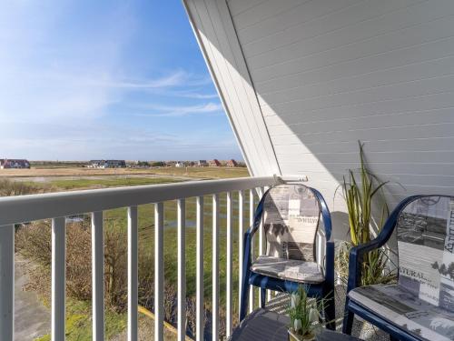 Balcony/terrace, Ferienwohnung fur 4 in St Peter-Ording in Am Deich