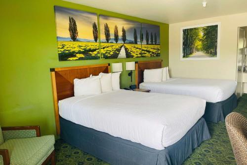 2 double beds