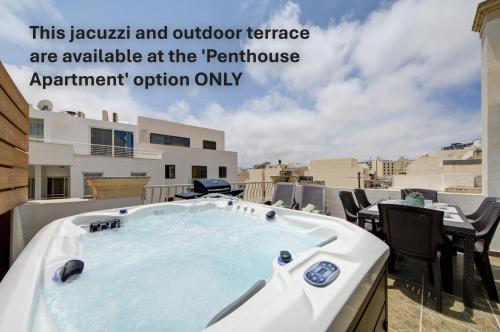 St Julian's Unique 3-bedroom Apartments and Penthouse with Jacuzzi 1