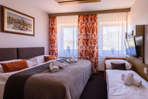 1 king bed, 1 sofa bed