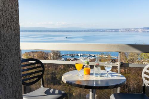 Terraza/balcón, Côté Lac Hostel Evian (Cote Lac Hostel Evian) in Evian-les-Bains