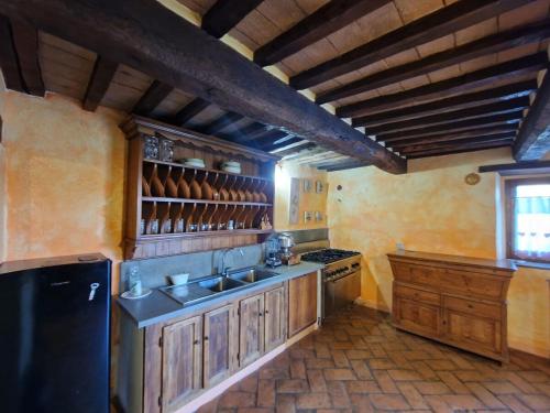 Konyha, Villa Ernesto - Private Pool Over Umbrian Landscape in Col di Morro