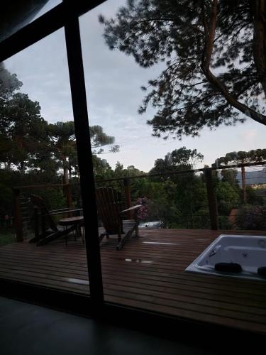 Balcony/terrace, ManTe Quiero LAVANDA- linda, novissima e aconchegante in Vila Natal