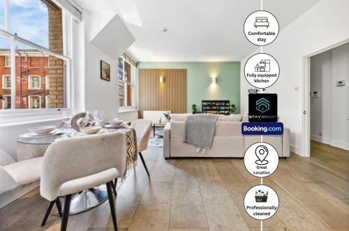 Farringdon Modern Apartments By Stay Smart Short Lets & Serviced Accommodation London With Smart TV & Free WiFi, Londres