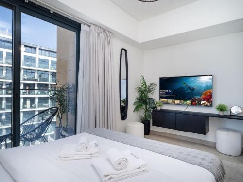 Bright and Sleek Azizi Studio Prime Meydan Location, Dubaj (fotografie 5)