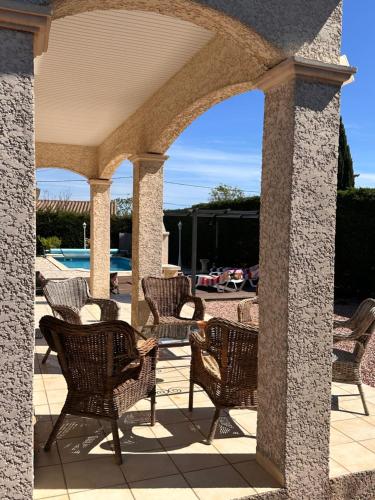 Iekārtas, Village villa, private pool, canal du midi in Argens-Minervois