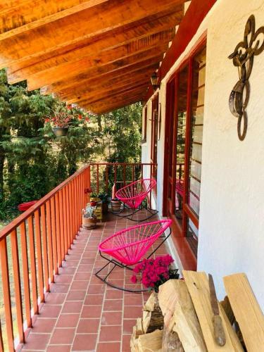 شرفة/ تراس, Cabaña conecta (Cabana conecta) in Real Montecassino