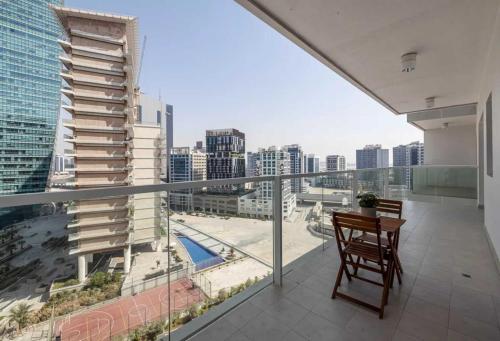 Balcony/terrace, Premium 1 Bed Apartment In Binghatti Venus near Dubai Sports City