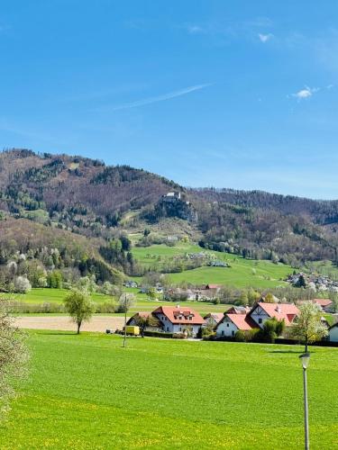 A környék, Zentrale Wohnung mit Blick auf Burg Altpernstein in Krems Templomfalu