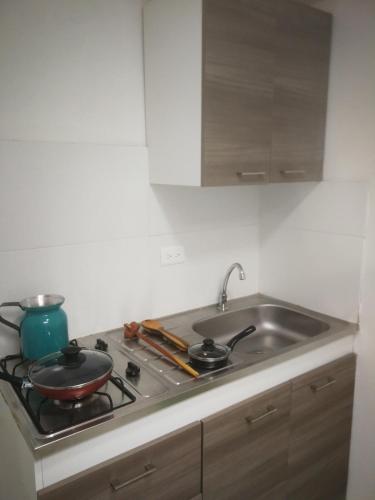 Kitchen, Acogedor Apartaestudio in Atardeceres