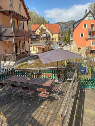 Erkély/terasz, Haus Felsental in Rathen
