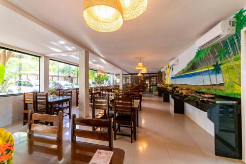 餐廳, Pousada Ponta de Mangue in 馬拉戈日