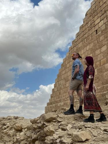 Crystal pyramid view