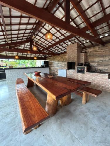 ห้องครัว, Suíte Piscina - Sítio Araras - Jaboticatubas - Próx a Serra do Cipó (Suite Piscina - Sitio Araras - Jaboticatubas - Prox a Serra do Cipo) in แซร์ฮา โด ซิโป