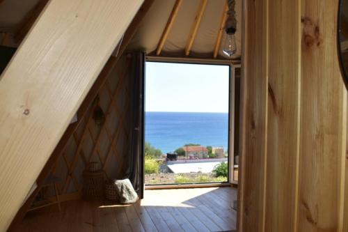 View, Yurt Lithoessa Gaia near Taverna Elpidia