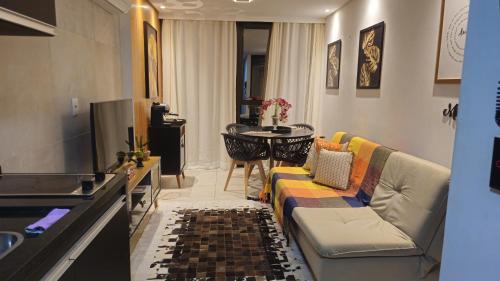 Shared lounge/TV area, Luxury Paiva Flat in Candeias